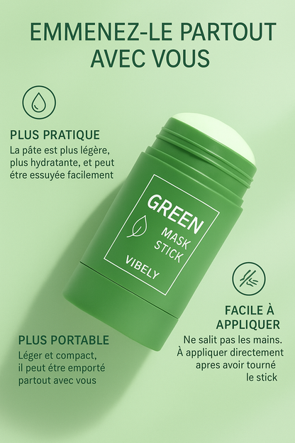 Green mask- visage lisse et éclatant