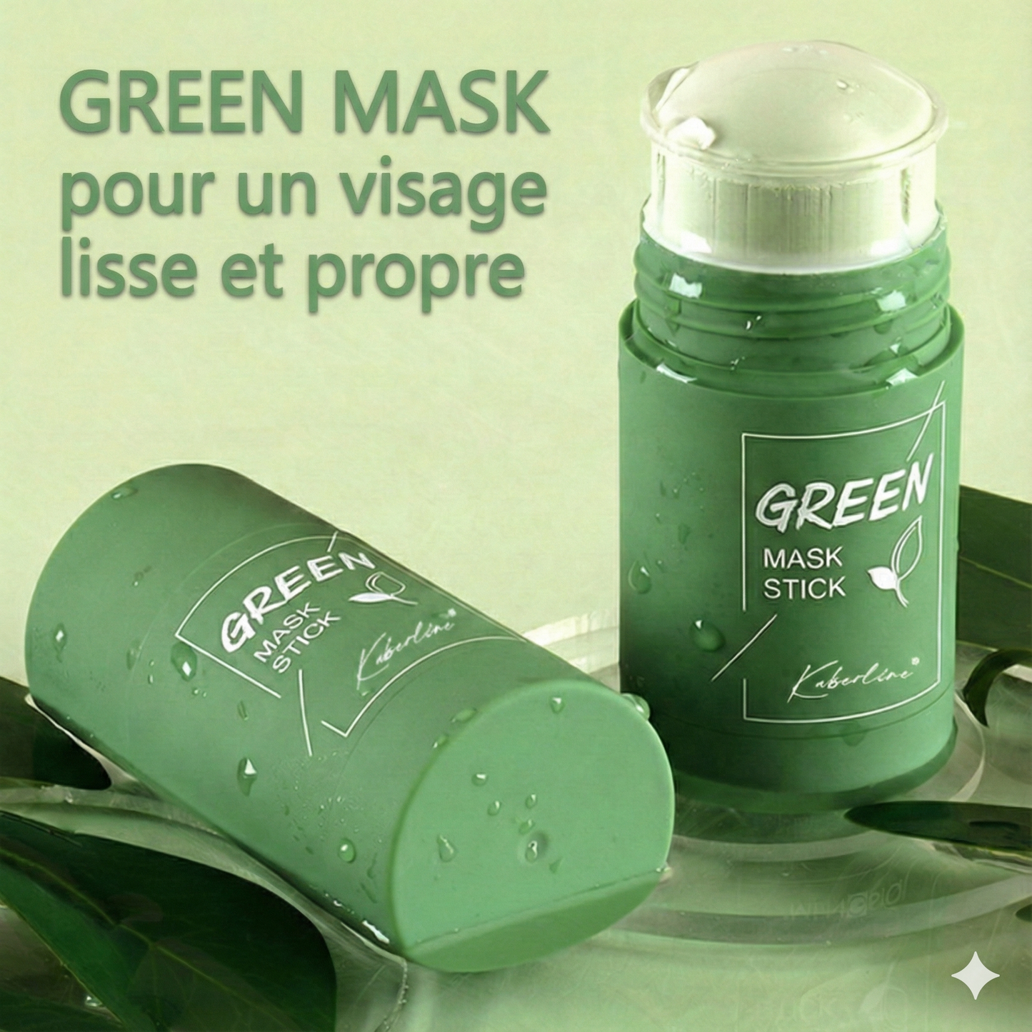 Green mask- visage lisse et éclatant