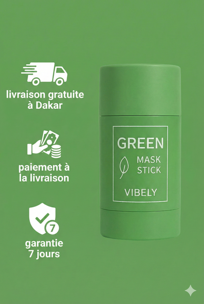 Green mask- visage lisse et éclatant